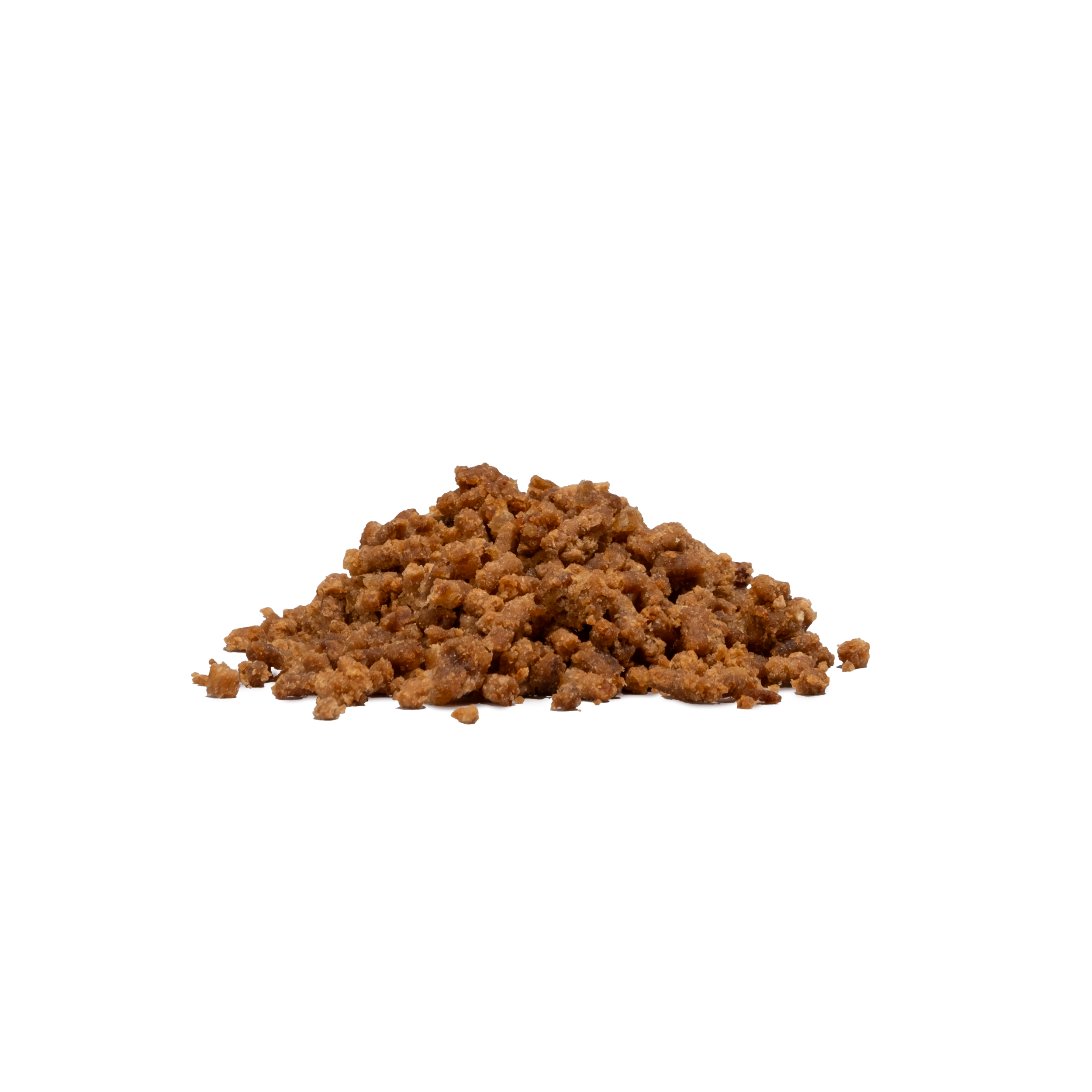 Pile of saint roccos fish sprinkles on a white background