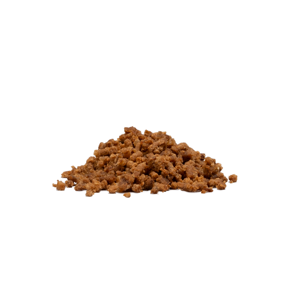 Pile of saint roccos fish sprinkles on a white background