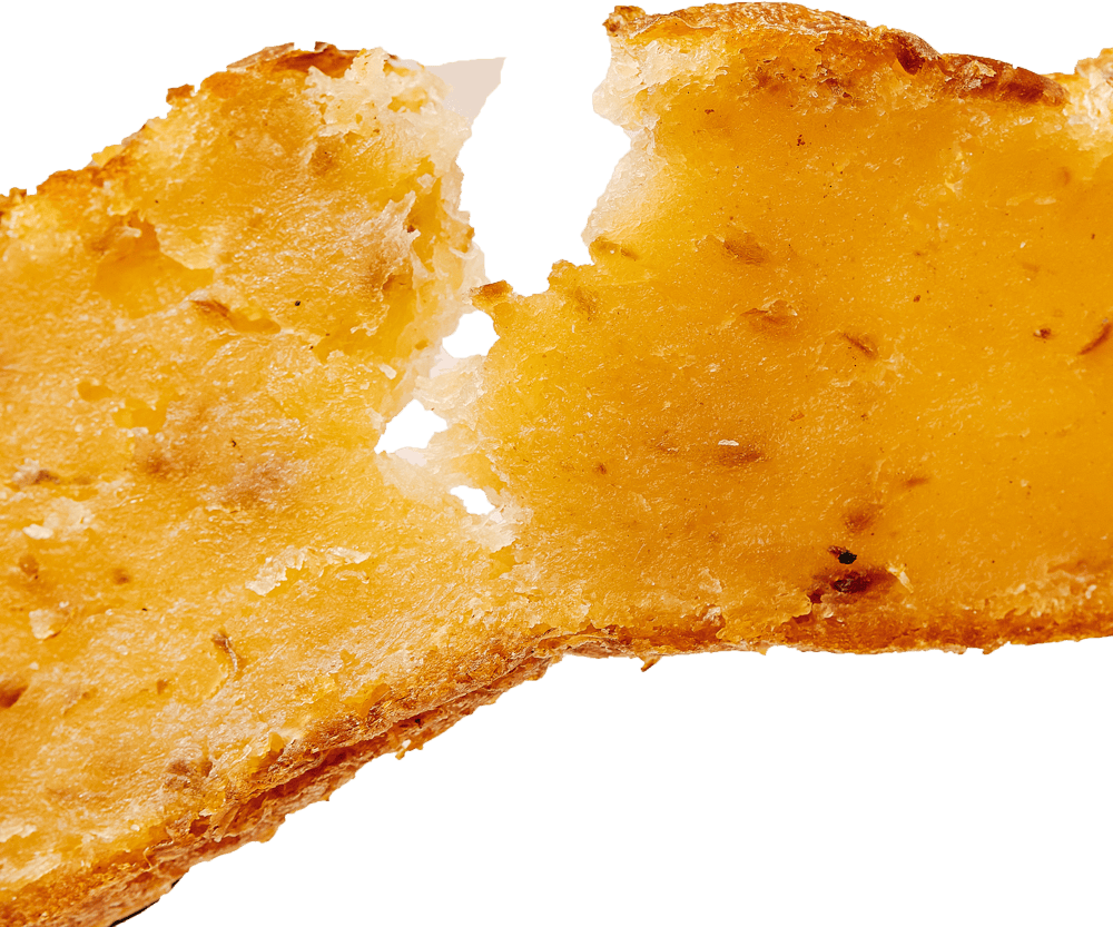 Easy to break texture shot of alaskan cod treat.