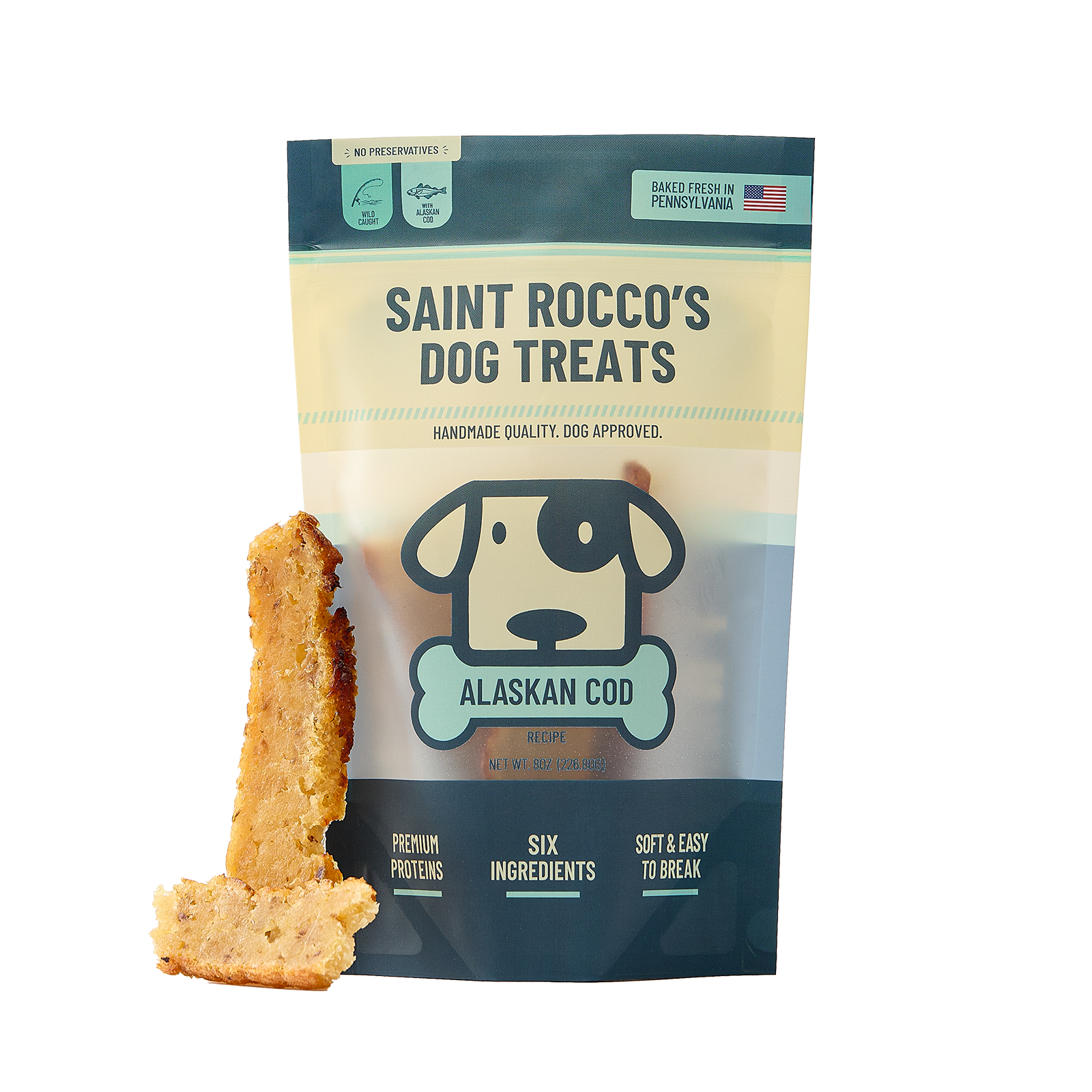 Saint Rocco's cod front of pack.