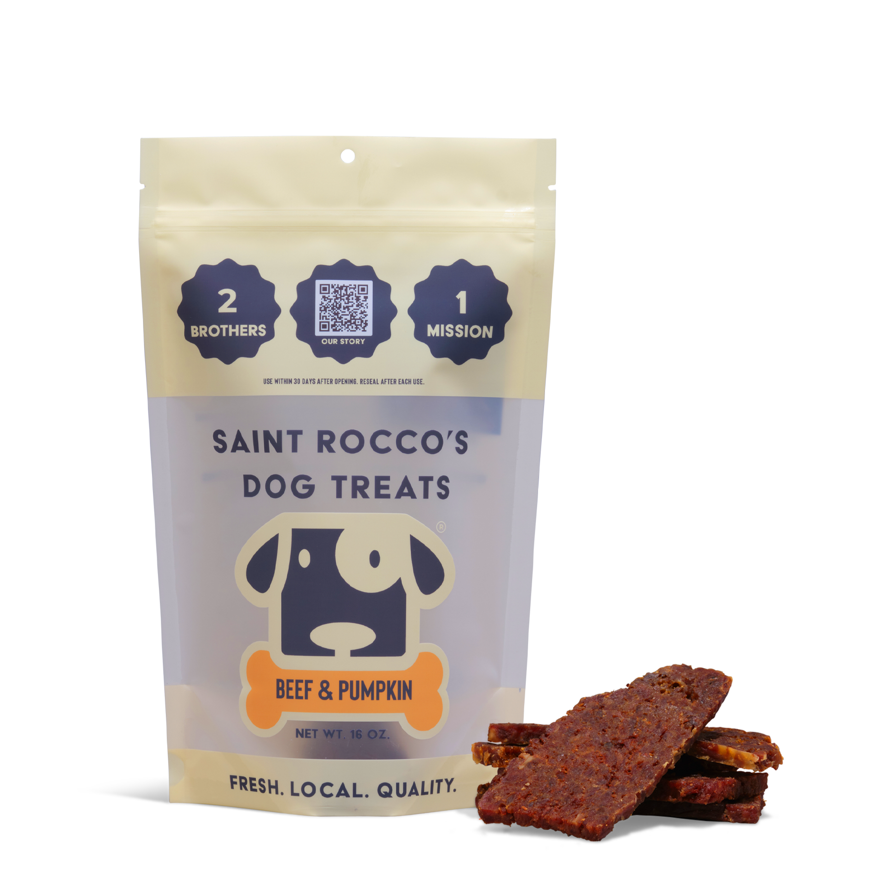 Beef and Pumpkin Treats – Saint Rocco's Treats