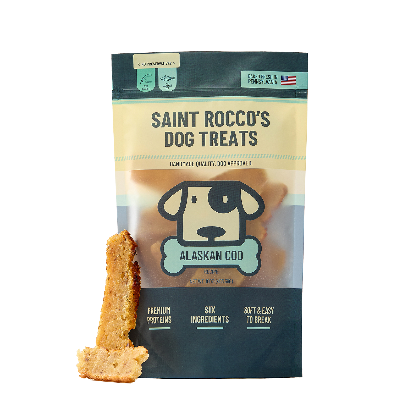 Saint Rocco's cod front of pack.
