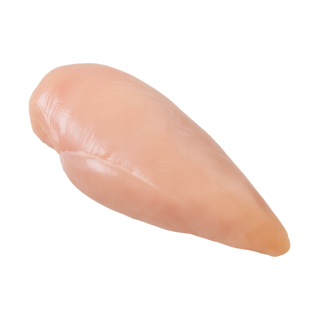 chicken breast on a white brackground