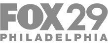 The FOX 29 Philadelphia logo in gray, with FOX 29 in large bold letters above PHILADELPHIA in smaller capital letters.