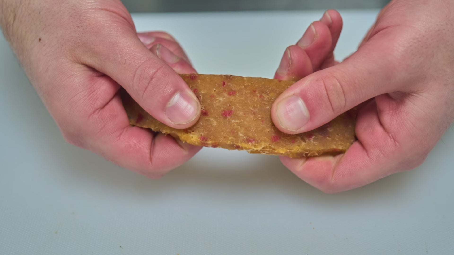 meat lover treat broken into smaller pieces